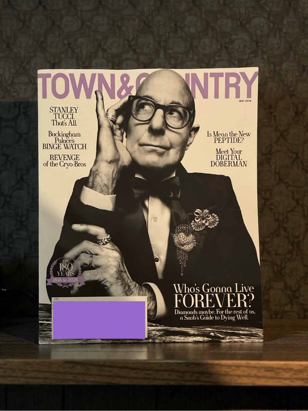 Town and Country Magazine May 2026 Stanley Tucci Buckingham Palaces Binge Watch